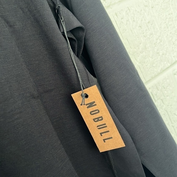 NOBULL Men's Blended Merino Wool Mock Neck Long Sleeve Shirt Black XXL NWT - Picture 6 of 10